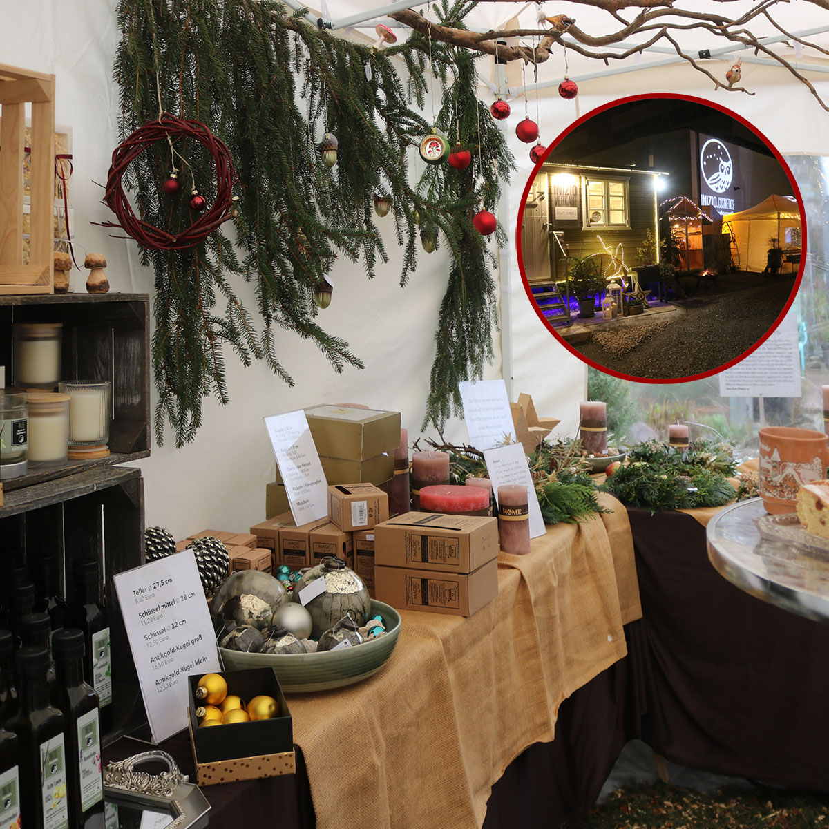 19 bis 21 November 2026 Adventverkauf im Zelt bei Inizio