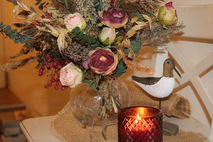 kreativer Boho Strauss selber binden