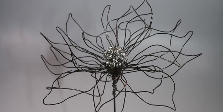 Anleitung Drahtblume Dahlie