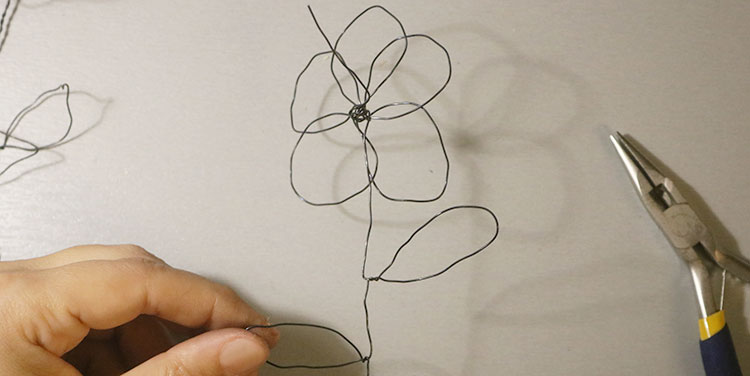 Anleitung Drahtblume