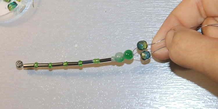 Anleitung Drahtlibelle Augen formen