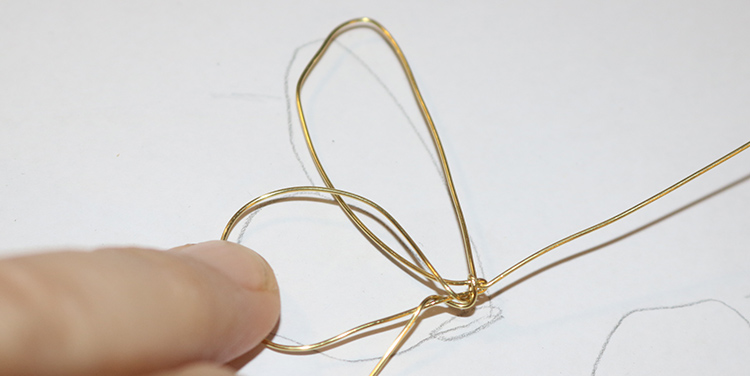 Drahtschmetterling basteln