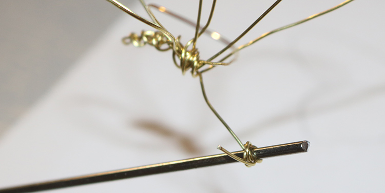 Drahtschmetterling basteln