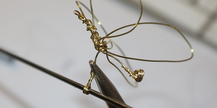 Drahtschmetterling basteln