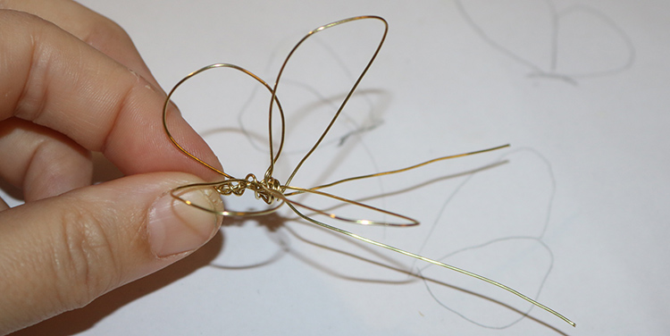 Drahtschmetterling basteln