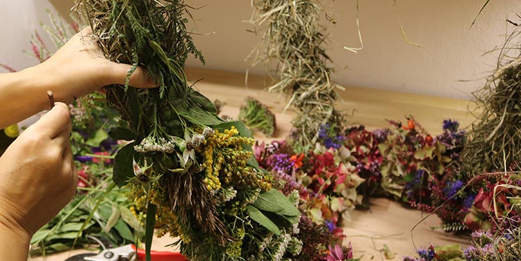 Erntedank Krone basteln