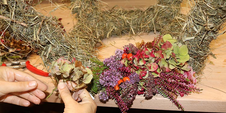 Erntedank Krone basteln