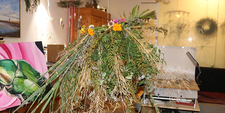 Gräserkrone mit abstehenden Büscheln