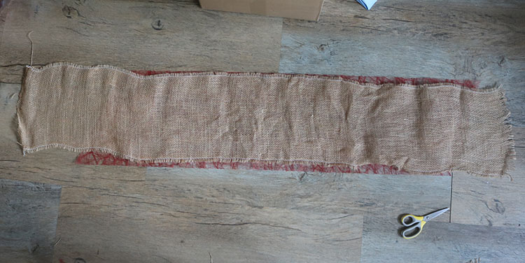 Juteband grosse Schleife