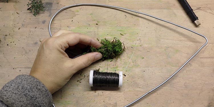 Drahtherz herbstlich gestalten