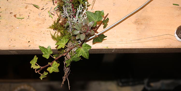 Drahtherz herbstlich gestalten