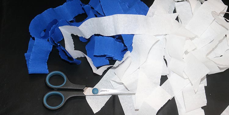 Papierstreifen zuschneiden