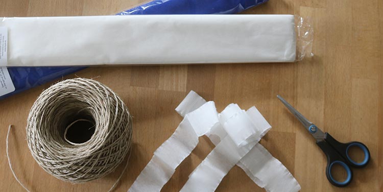 Krepppapier Wimpelkette Partydekoration Bastelanleitung