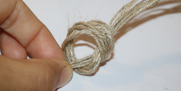 Boho Stern aus Paketschnur