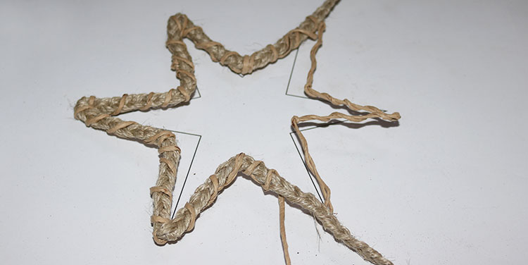 Stern aus Draht nachformen