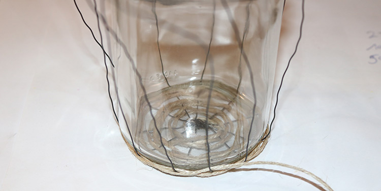 Windlicht Draht biegen