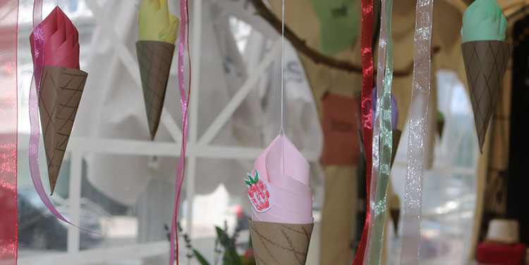Anleitung Papier Eistüte basteln