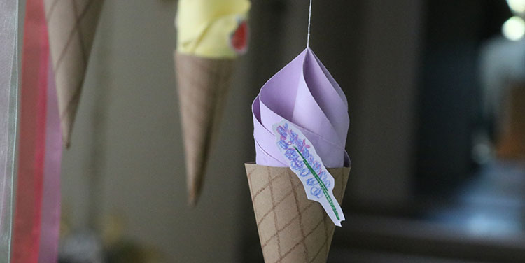 Anleitung Papier Eistüte basteln
