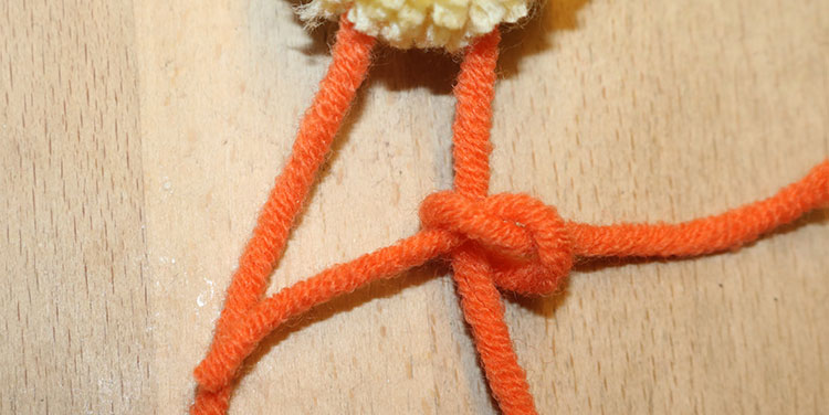 Pompom Küken basteln