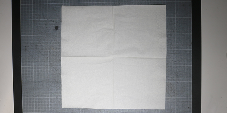 Servietten falten Kreuz