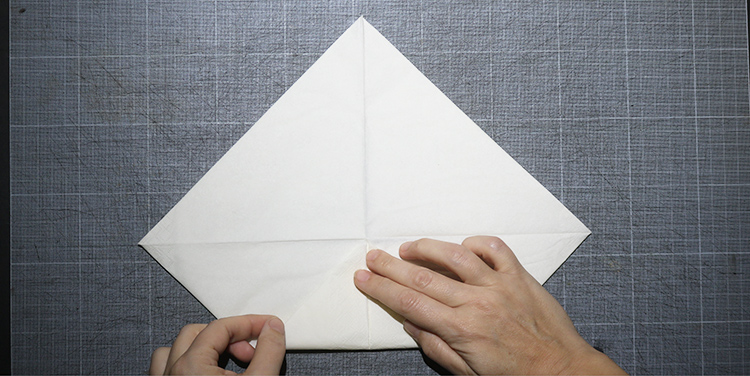 Servietten falten Kreuz