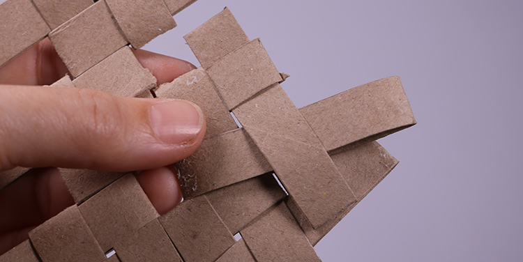 Schachtel aus Toilettenpapierrollen