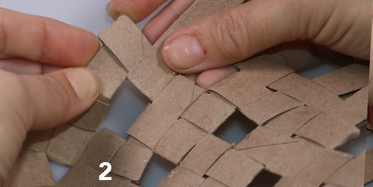 Schachtel aus Toilettenpapierrollen