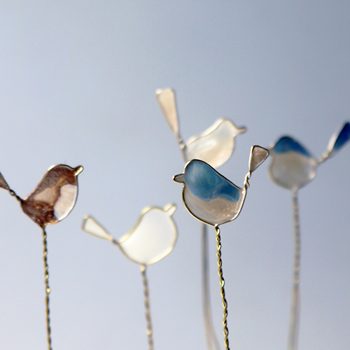 Anleitung Vogel aus Draht und Nagellack