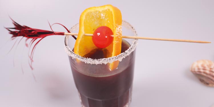 Rezept Dark Red Velvet Cocktail alkoholfrei