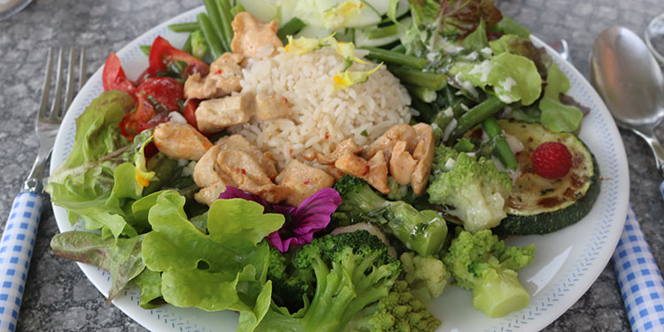 Rezept Salat mit Hühnerfleisch
