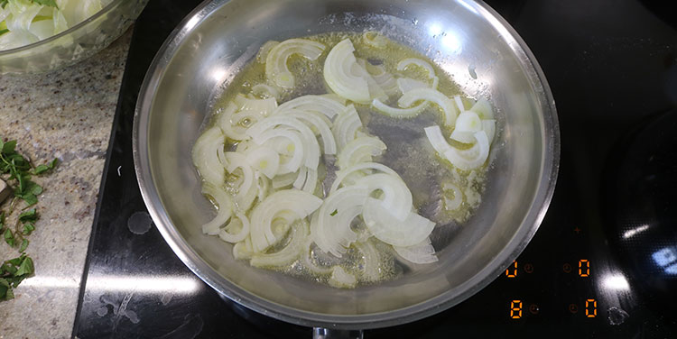 Quiche Fülle mit Giersch