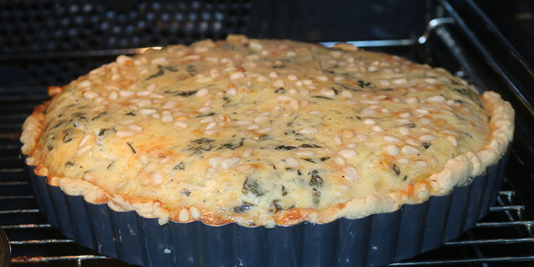 Giersch Quiche backen