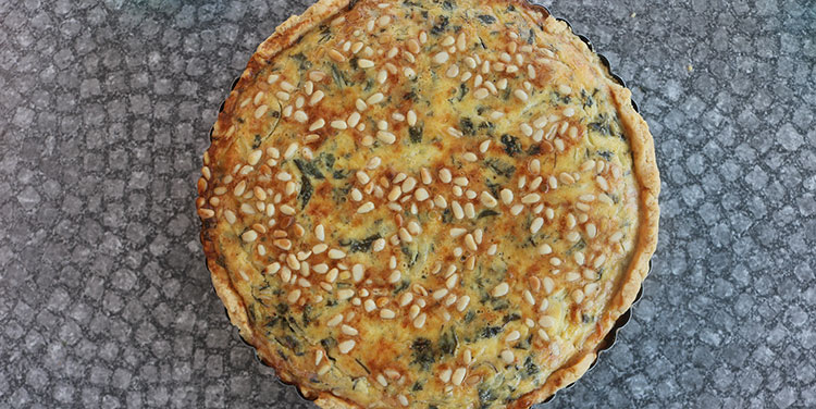 Giersch Quiche backen