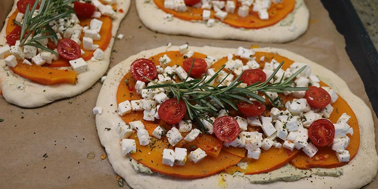 Rezept Pizza mit Kürbis