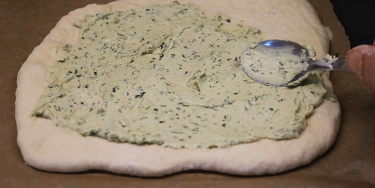 Rezept Pizza mit Creme Fraiche