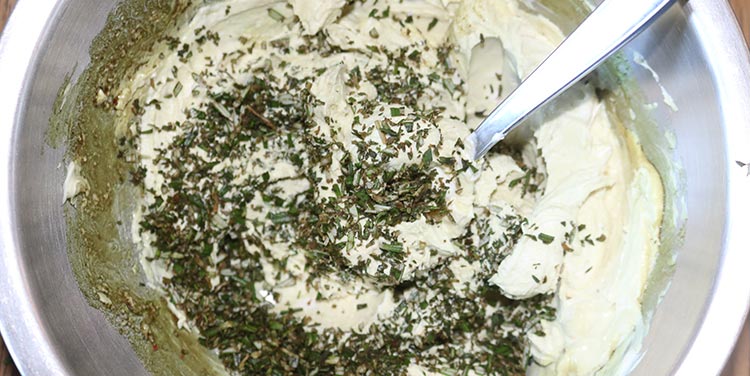 Creme Fraiche Topping für Pizza