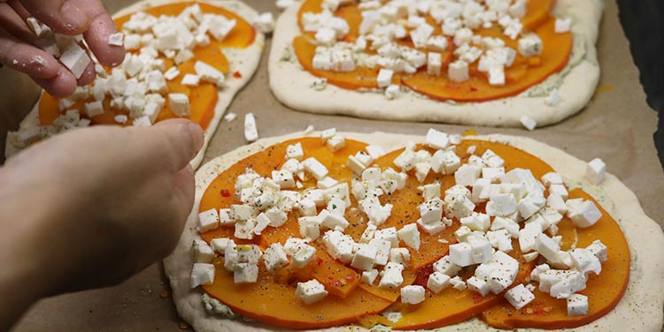 Rezept Pizza mit Kürbis