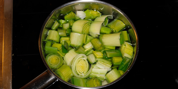 Lauch kochen