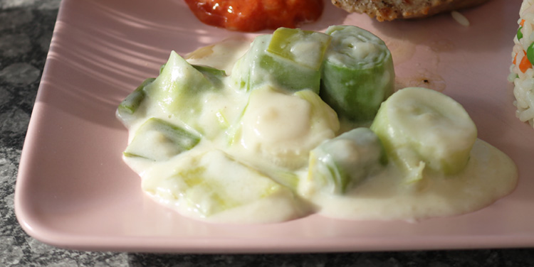 Lauchgemüse in Bechamel
