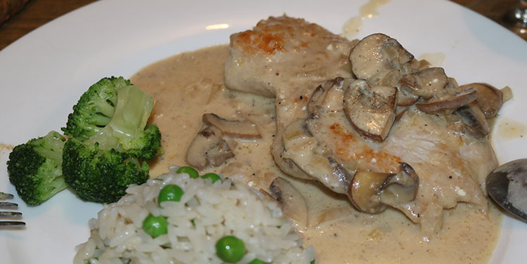 Jägerschnitzel Putenfleisch mit Pilzen