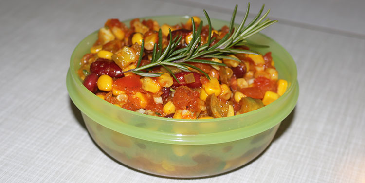 Chili sin carne Pfännchen Racelette