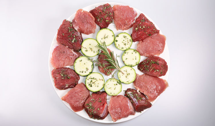 Kalbs- und Schweinefilet