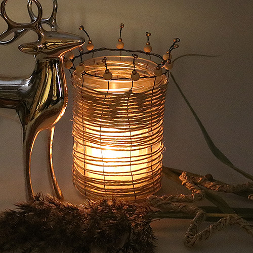 Paketschnur Windlicht