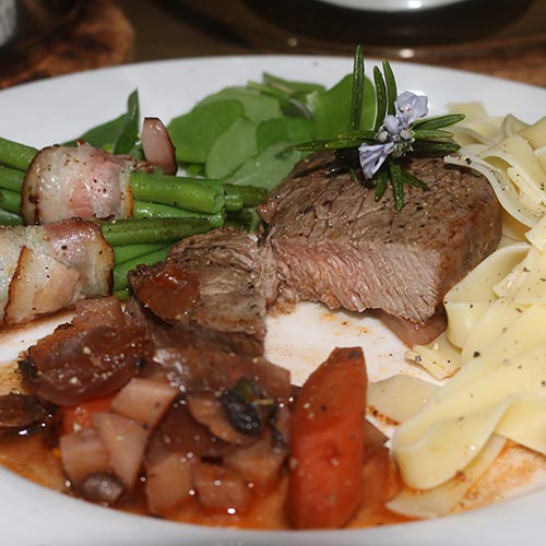 Rezept kurz geschmorter Rinderlungenbraten