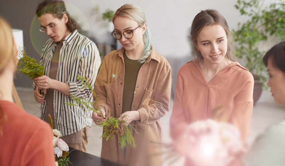 Inizio Slowflower Workshops im Garten