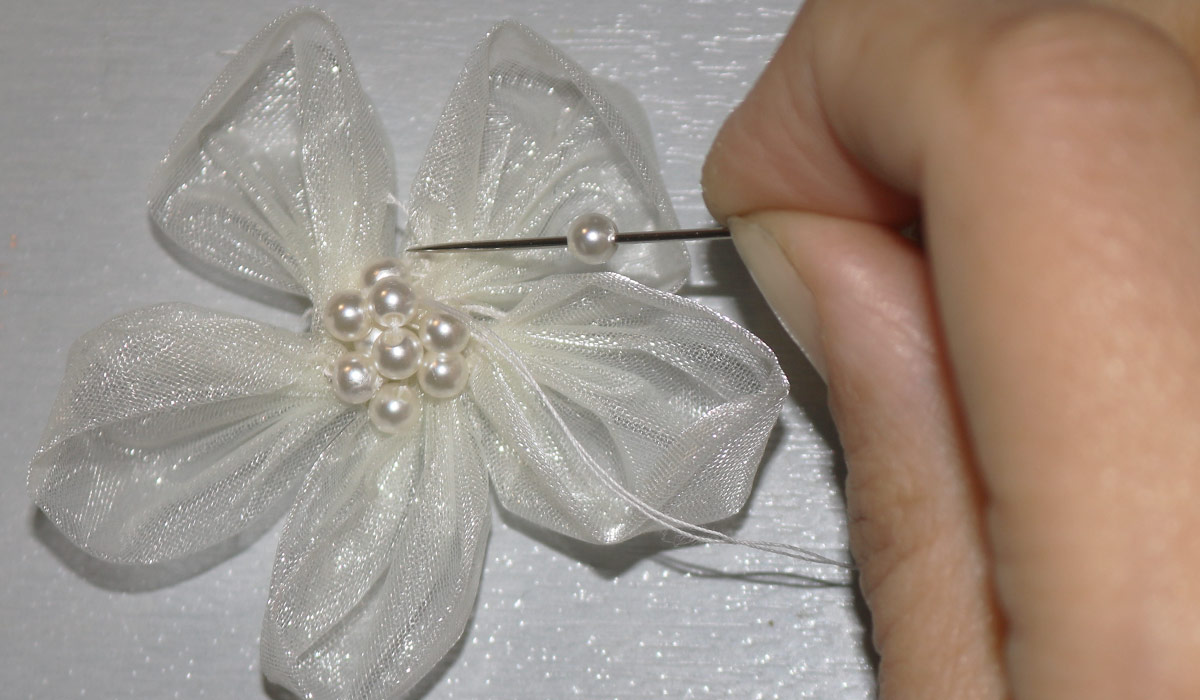 Braut Haarschmuck selber basteln